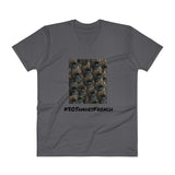 #50ShadesFrench V-Neck T-Shirt