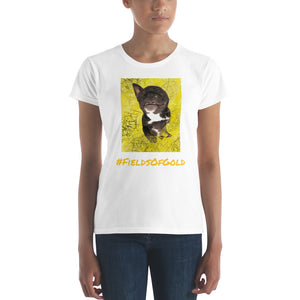 #FieldsOfGold Women's short sleeve t-shirt